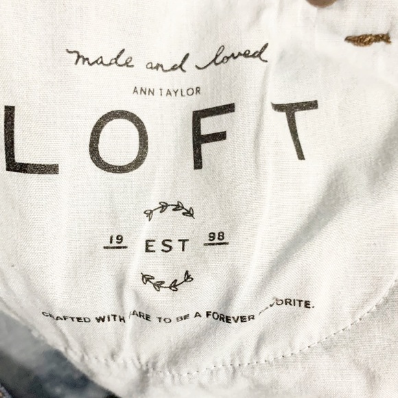 Ann Taylor LOFT Modern Straight Dark Wash Denim Jeans Five Pocket Styling 28/6 - Picture 8 of 11